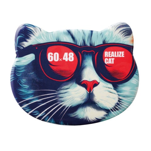 猫型缶バッジ