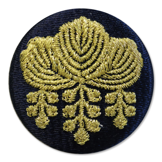家紋風デザインの刺繍バッジその1