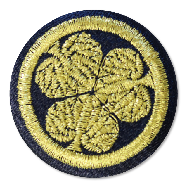 家紋風デザインの刺繍バッジその2