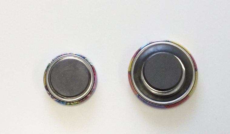 25mm、32mmサイズのマグネットは厚みのある磁石